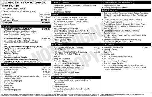 Titanium Rush Metallic 2022 GMC Sierra 1500 SLT