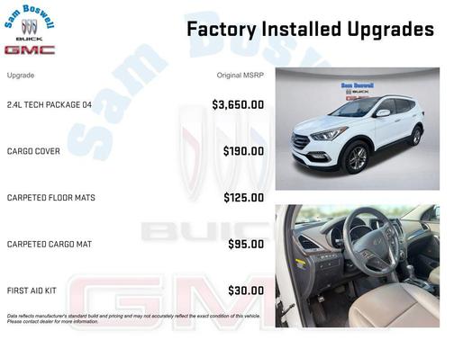Frost White Pearl 2017 Hyundai Santa Fe Sport 2.4L