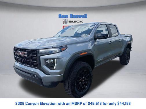 Sterling Metallic 2026 GMC Canyon Elevation