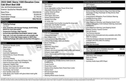 2022 GMC Sierra 1500 Elevation