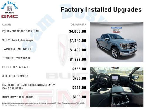 Area 51 Blue 2023 Ford F-150 Lariat