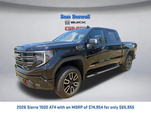 Onyx Black 2026 GMC Sierra 1500 AT4