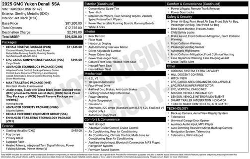 2025 GMC Yukon Denali