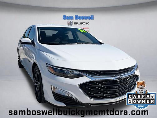 Summit White 2022 Chevrolet Malibu FWD RS