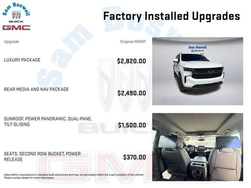 Summit White 2021 Chevrolet Tahoe 2WD RST