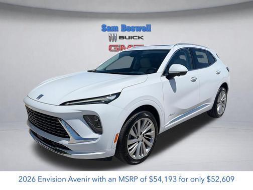 Iridescent White Tricoat 2026 Buick Envision Avenir AWD
