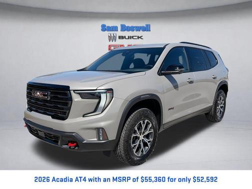 Riverstone Metallic 2026 GMC Acadia AT4 AWD