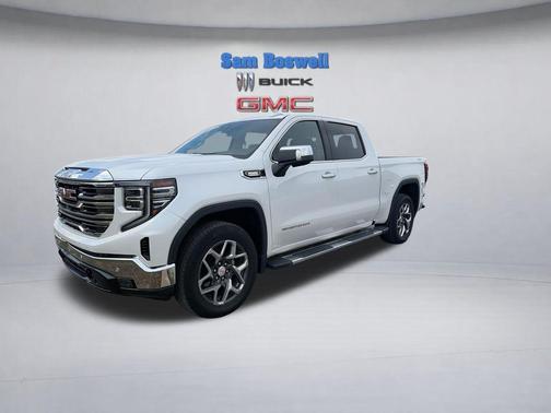 White Frost Tricoat 2023 GMC Sierra 1500 SLT