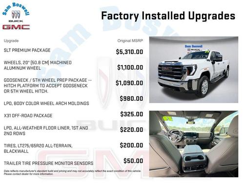 Summit White 2024 GMC Sierra 2500 SLT