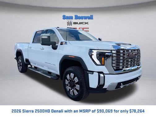 Summit White 2026 GMC Sierra 2500 Denali