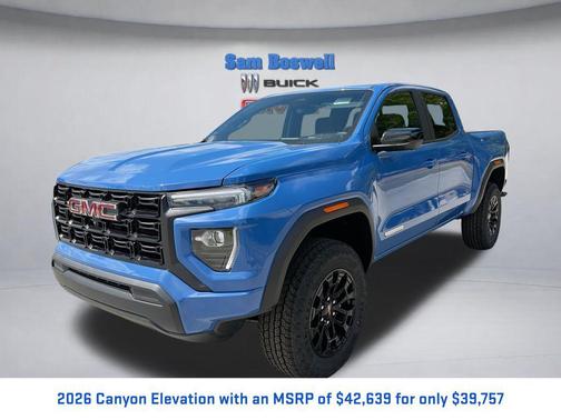 Rapids Metallic 2026 GMC Canyon Elevation