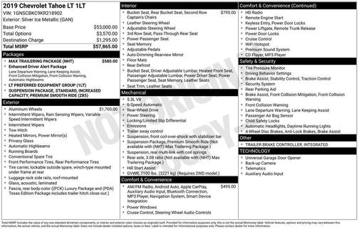 2019 Chevrolet Tahoe LT