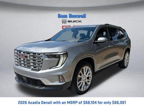 Sterling Metallic 2026 GMC Acadia Denali