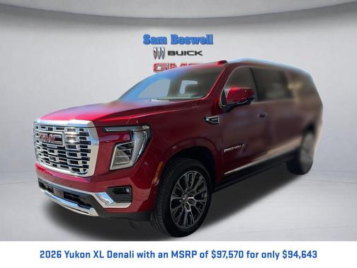 Volcanic Red Tintcoat 2026 GMC Yukon XL Denali