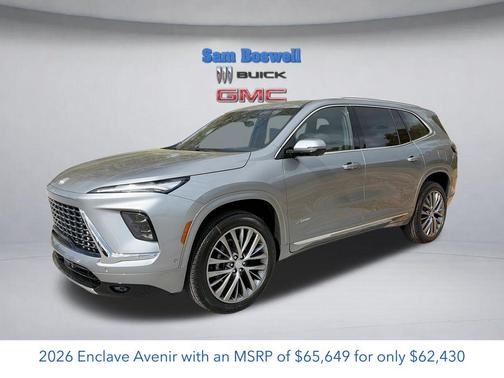 moonstone gray metallic 2026 Buick Enclave Avenir