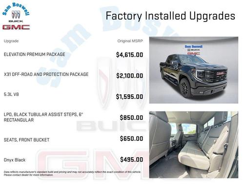 Onyx Black 2026 GMC Sierra 1500 Elevation
