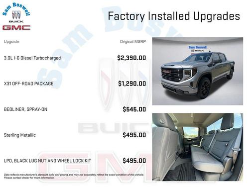 Sterling Metallic 2026 GMC Sierra 1500 Elevation
