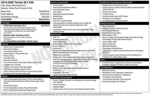 2016 GMC Terrain SLT