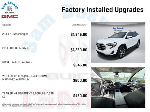 Summit White 2020 GMC Terrain SLT