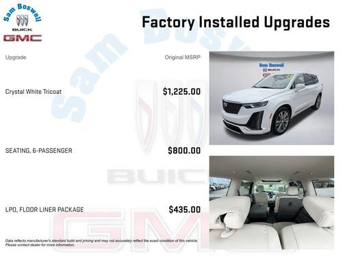 Crystal White Tricoat 2024 Cadillac XT6 Premium Luxury AWD