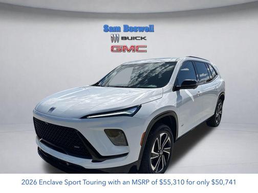summit white 2026 Buick Enclave Sport Touring