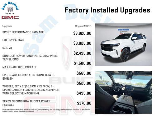 Summit White 2023 Chevrolet Tahoe 4WD RST