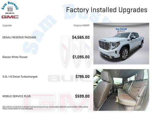 Glacier White Tricoat 2026 GMC Sierra 1500 Denali