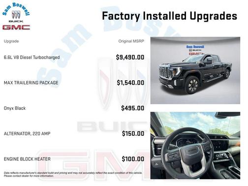 Onyx Black 2024 GMC Sierra 2500 Denali