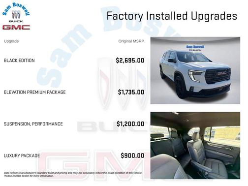 Summit White 2026 GMC Acadia Elevation FWD