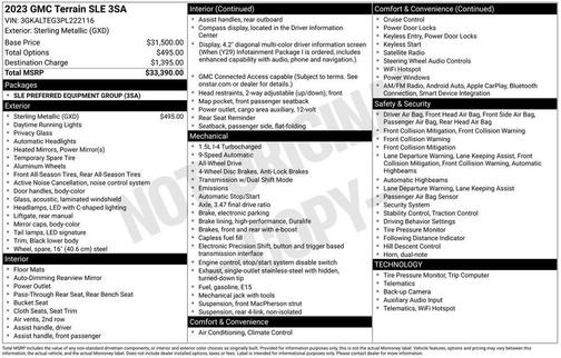 2023 GMC Terrain SLE