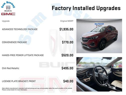 Chili Red Metallic 2021 Buick Encore GX Essence