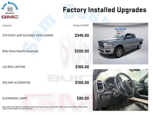 Billet Silver Metallic Clearcoat 2019 RAM 2500 Laramie Crew Cab 4x4 6'4' Box