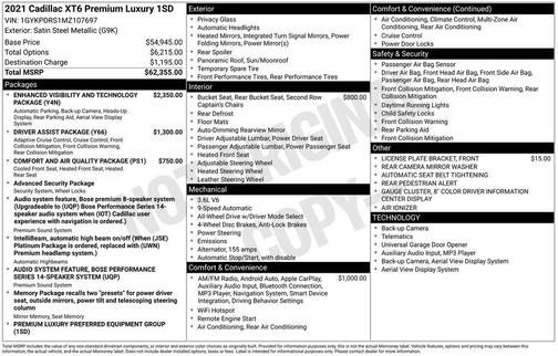 2021 Cadillac XT6 Premium Luxury AWD