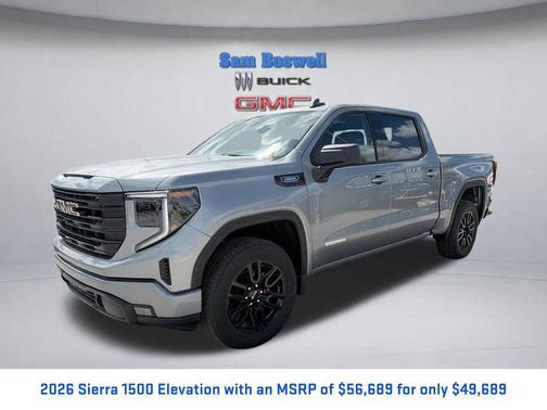 Sterling Metallic 2026 GMC Sierra 1500 Elevation