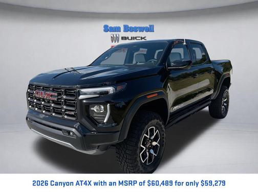 Onyx Black 2026 GMC Canyon AT4X
