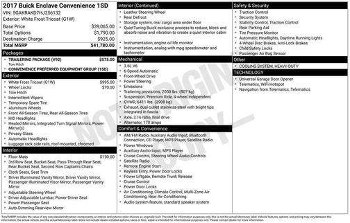 2017 Buick Enclave Convenience