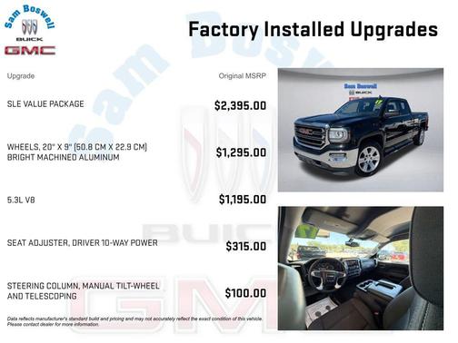 Onyx Black 2017 GMC Sierra 1500 SLE