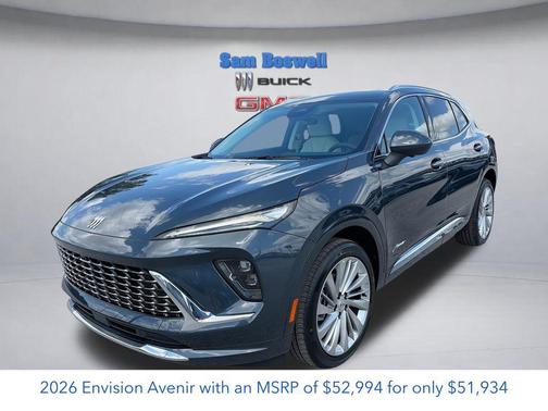 Quartz Blue Metallic 2026 Buick Envision Avenir AWD