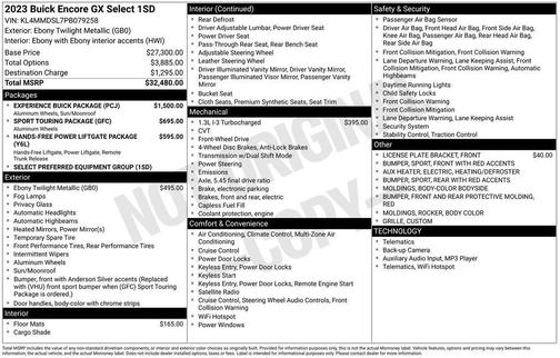 2023 Buick Encore GX Select