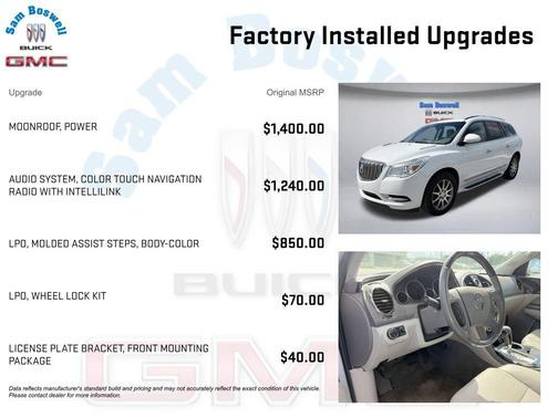 Summit White 2017 Buick Enclave Leather