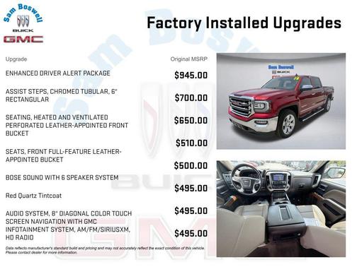 Red Quartz Tintcoat 2018 GMC Sierra 1500 SLT