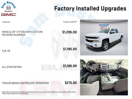 Summit White 2018 Chevrolet Silverado 1500 2LT