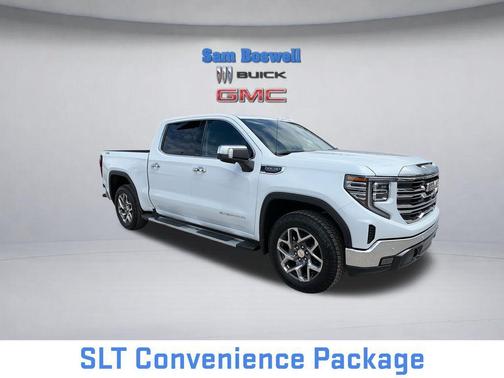 Glacier White Tricoat 2026 GMC Sierra 1500 SLT