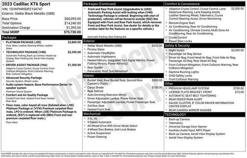 2023 Cadillac XT6 Sport AWD