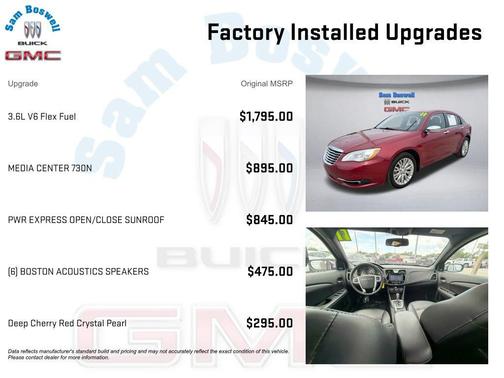 Deep Cherry Red Crystal Pearlcoat 2011 Chrysler 200 Limited