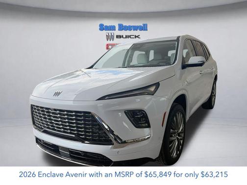 Iridescent White Tricoat 2026 Buick Enclave Avenir FWD