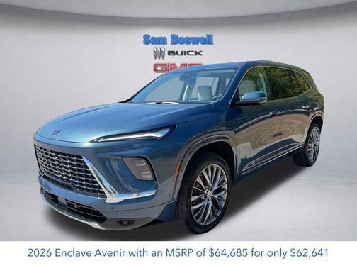 ocean blue metallic 2026 Buick Enclave Avenir FWD