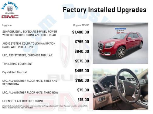 Crystal Red Tintcoat 2014 GMC Acadia SLT-1