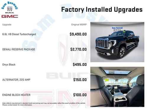 Onyx Black 2024 GMC Sierra 2500 Denali