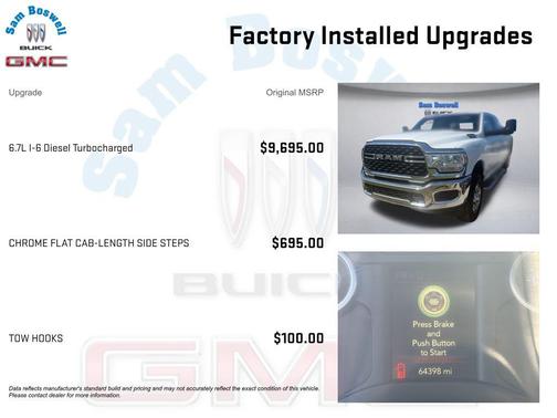 Bright White Clearcoat 2022 RAM 2500 Big Horn Crew Cab 4x4 8' Box